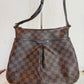 Pre-owned Authentic Louis Vuitton Bloomsbury PM Damier Ebene Shoulder / Crossbody Bag