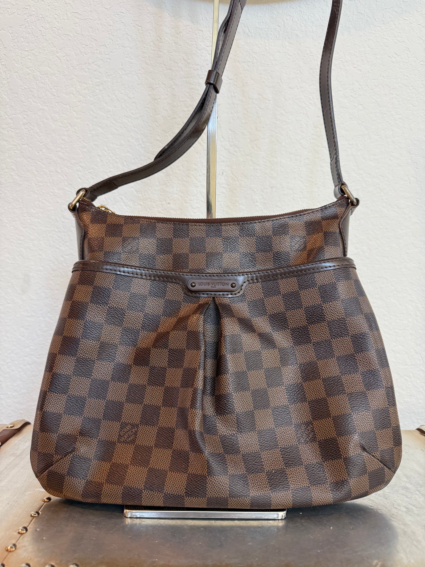 Pre-owned Authentic Louis Vuitton Bloomsbury PM Damier Ebene Shoulder / Crossbody Bag