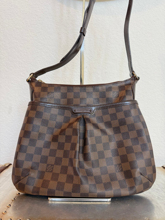 Pre-owned Authentic Louis Vuitton Bloomsbury PM Damier Ebene Shoulder / Crossbody Bag