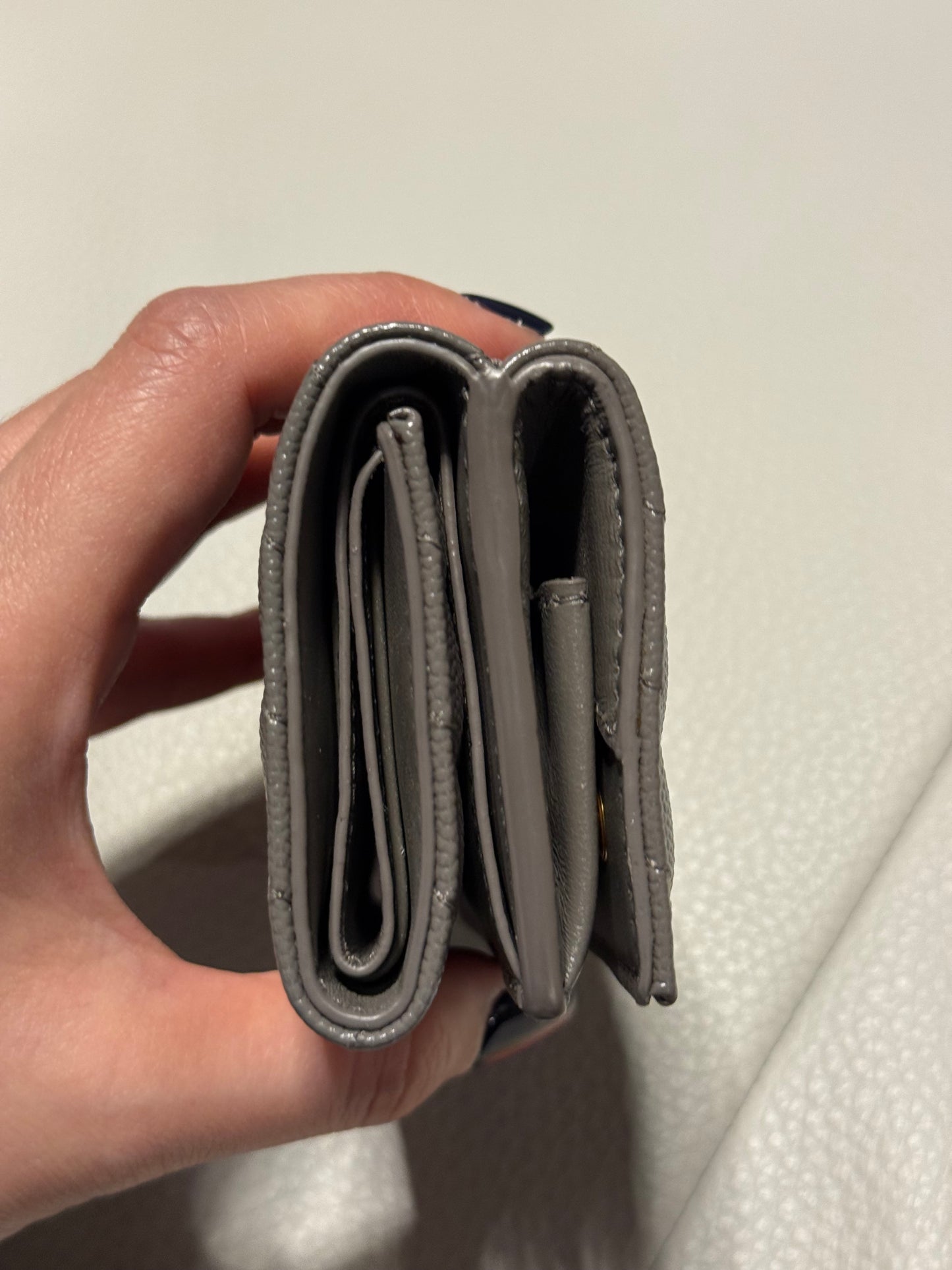 Yves Saint Laurent Cassandra Leather French Wallet