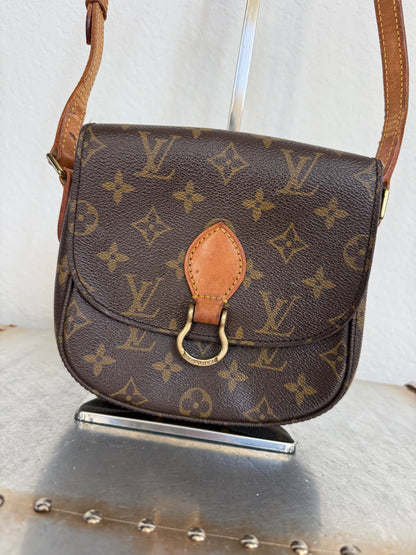 Pre-owned Authentic Louis Vuitton Saint Cloud PM Monogram Crossbody Bag
