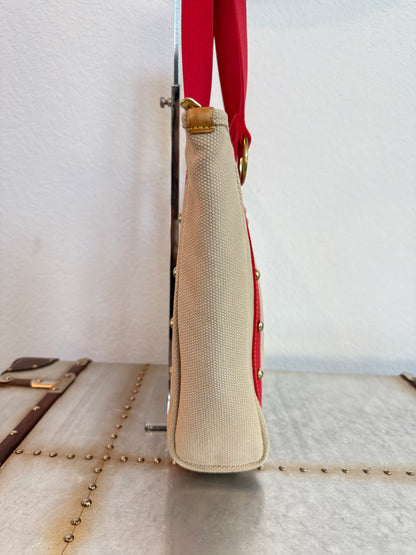 Pre-owned Louis Vuitton Antigua Cabas MM Canvas Shoulder Tote Bag