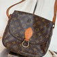 Pre-owned Authentic Louis Vuitton Saint Cloud GM Monogram Crossbody Bag