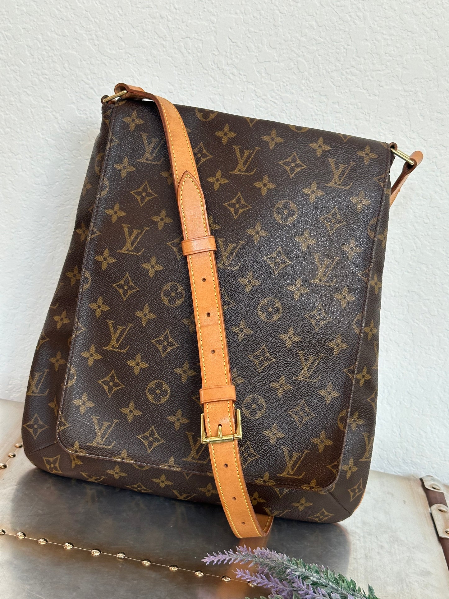 Pre-owned Authentic Louis Vuitton Musette Salsa GM Monogram Shoulder / Crossbody Bag