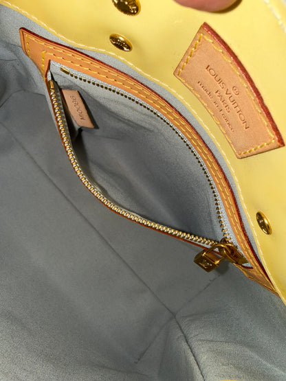Pre-owned Authentic Louis Vuitton Reade PM Vernis Handbag