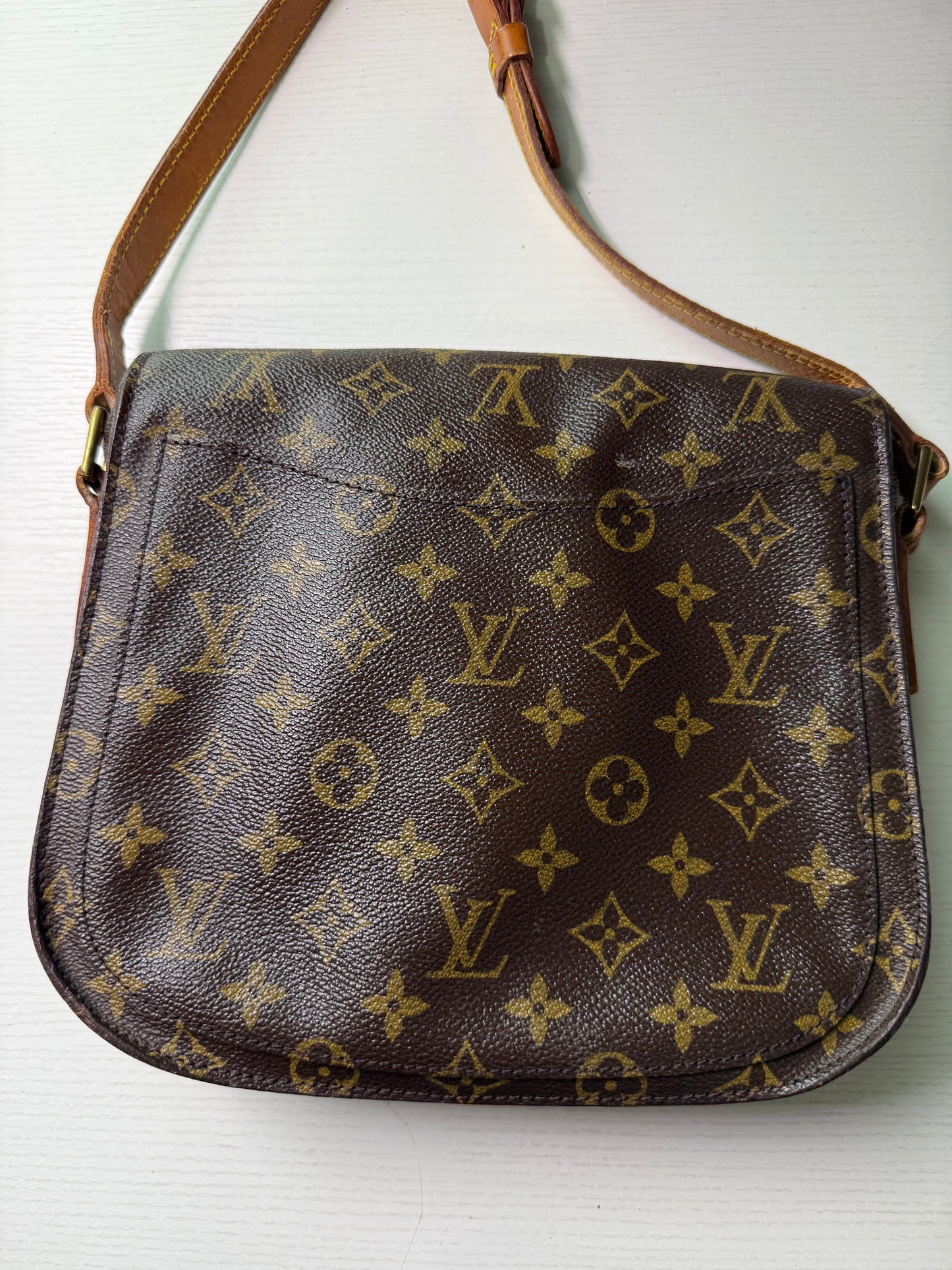 Pre-owned Authentic Louis Vuitton Saint Cloud GM Monogram Crossbody Bag