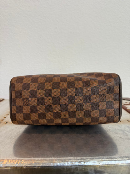 Pre-owned Authentic Louis Vuitton Brera Damier Ebene Handbag