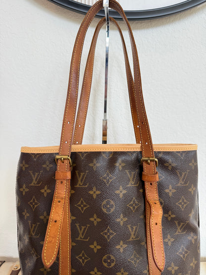 Pre-owned Authentic Louis Vuitton Bucket GM Monogram Shoulder Tote Bag