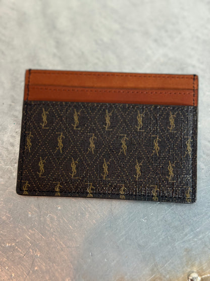 Yves Saint Laurent Canvas Card holder / Card Case / Wallet
