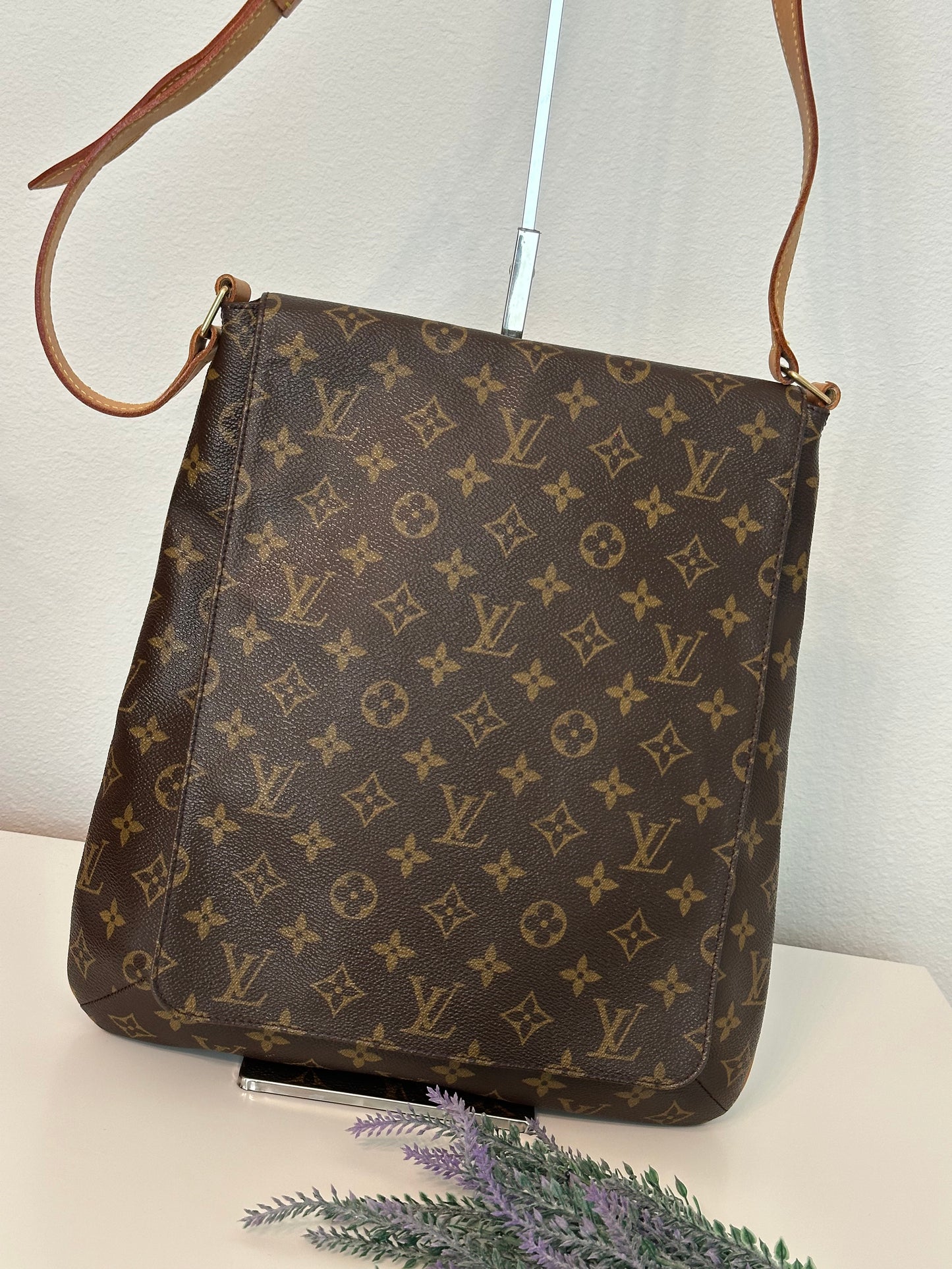 Pre-owned Authentic Louis Vuitton Musette Salsa GM Monogram Shoulder / Crossbody Bag