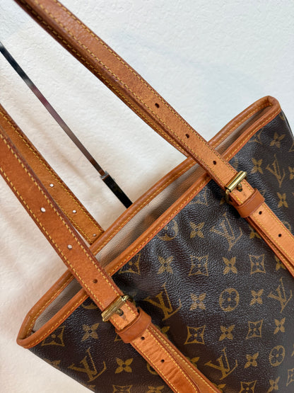 Pre-owned Authentic Louis Vuitton Bucket GM Monogram Shoulder Tote Bag