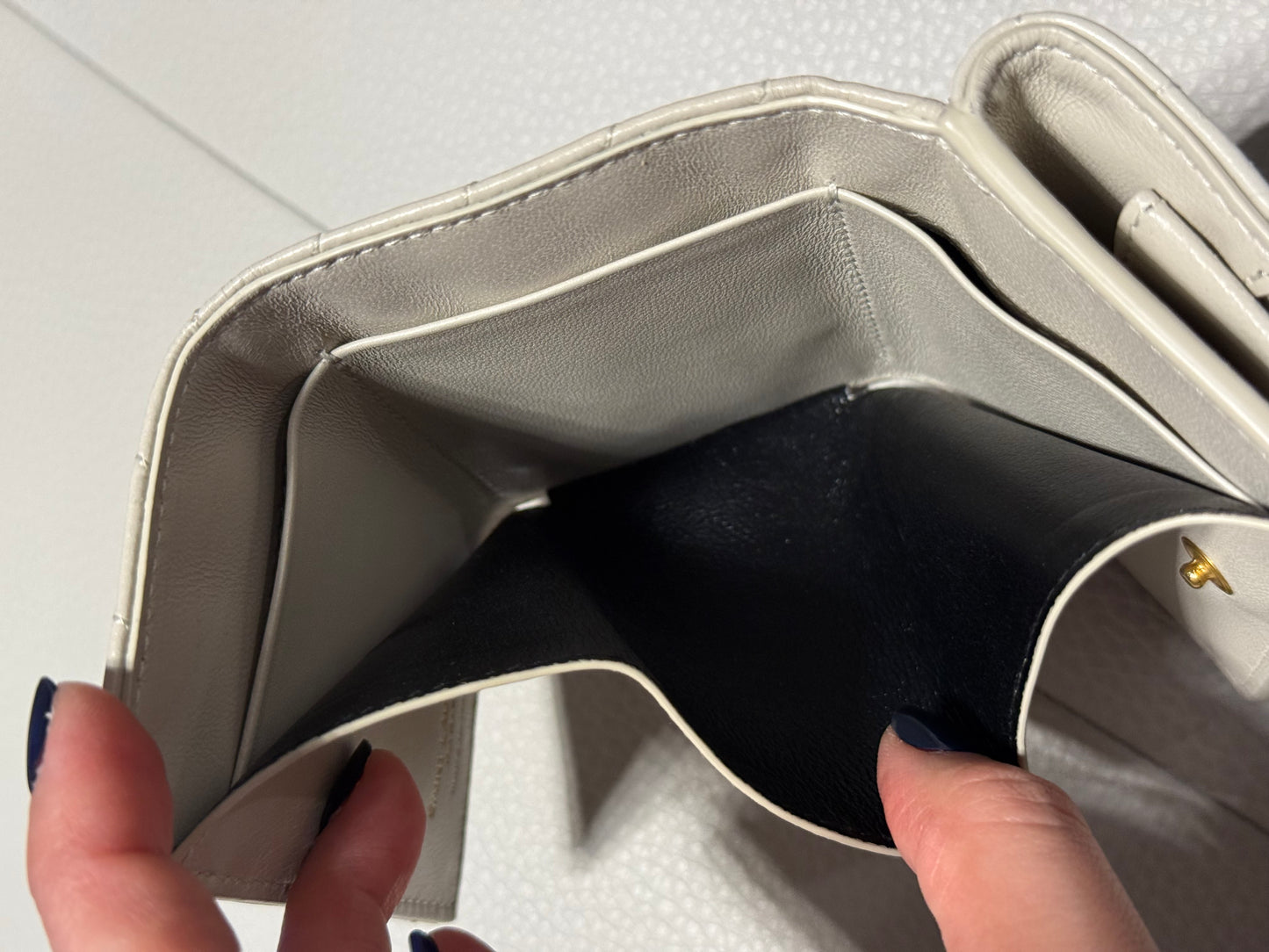 Yves Saint Laurent Cassandra Leather French Wallet