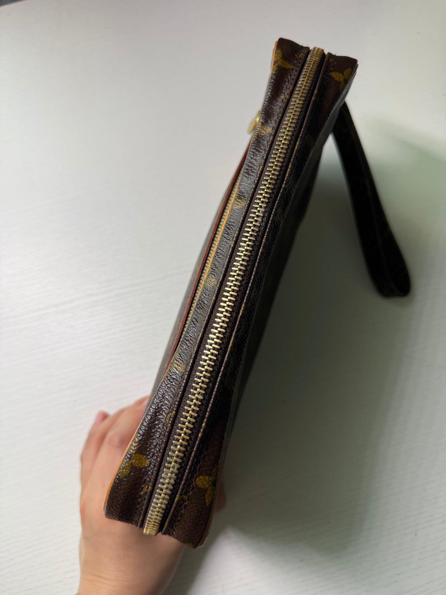 Pre-owned Authentic Louis Vuitton Marly Dragonne GM Monogram Clutch / Handbag