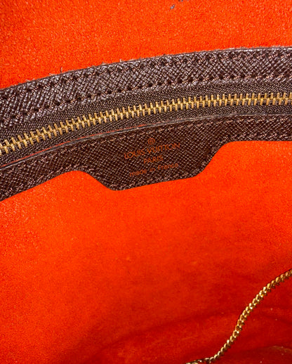 Pre-owned Authentic Louis Vuitton Bucket Damier Ebene Shoulder Bag