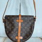Pre-owned Authentic Louis Vuitton Chantilly GM Monogram Crossbody Bag