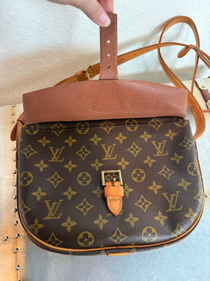 Pre-owned Authentic Louis Vuitton Jeune Fille GM Monogram Crossbody Bag