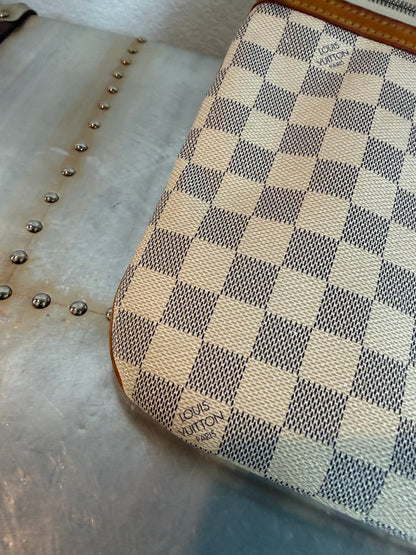 Pre-owned Authentic Louis Vuitton Pochette Bosphore Damier Azur Shoulder / Crossbody Bag