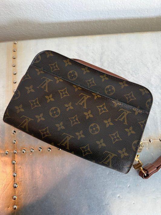 Pre-owned Authentic Louis Vuitton Monogram Orsay Clutch Handbag