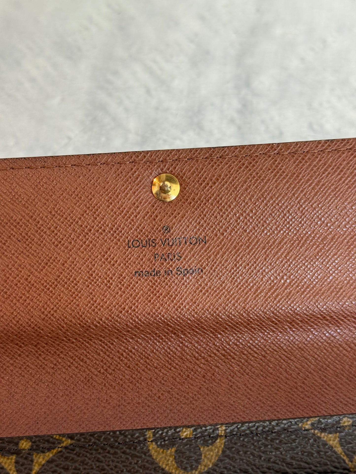 Pre-owned Authentic Louis Vuitton Portefeuille Sarah Monogram Long Wallet