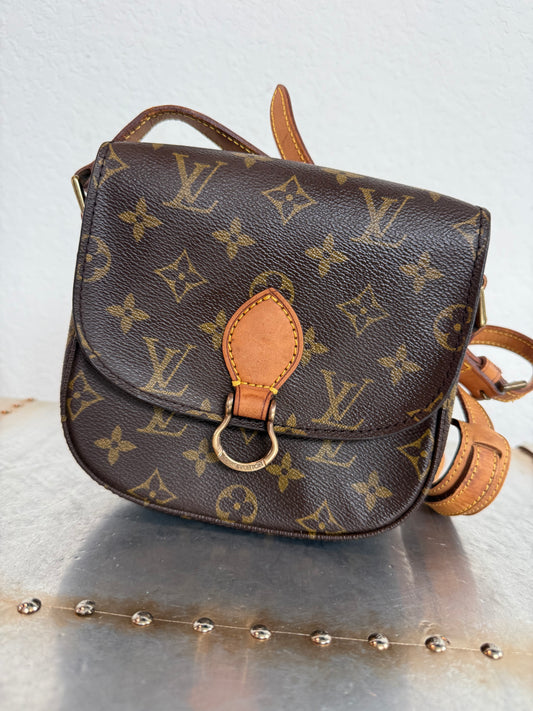 Pre-owned Authentic Louis Vuitton Saint Cloud PM Monogram Crossbody Bag