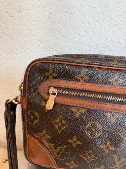 Pre-owned Authentic Louis Vuitton Marly Dragonne GM Monogram Clutch / Handbag