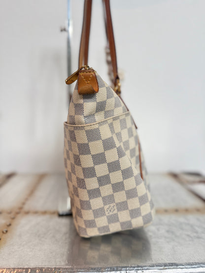 Pre-owned Authentic Louis Vuitton Totally PM Damier Azur Shoulder Bag