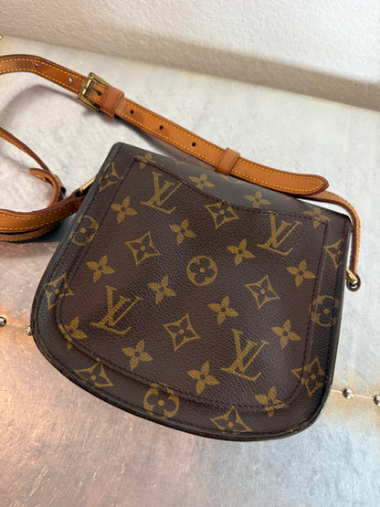 Pre-owned Authentic Louis Vuitton Saint Cloud PM Monogram Crossbody Bag