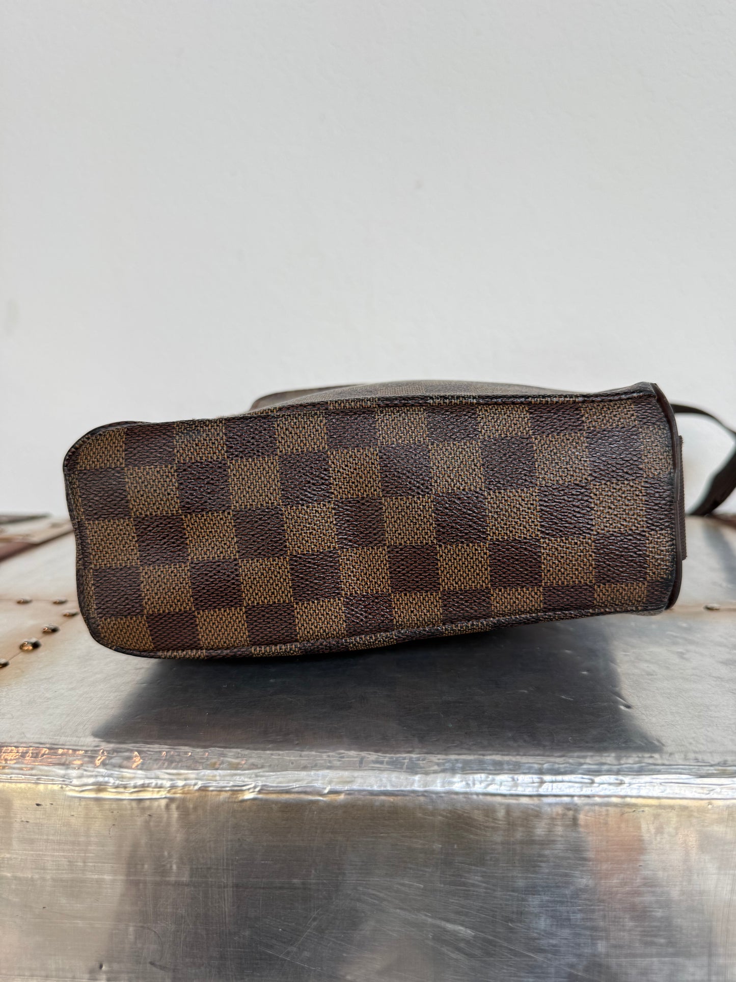 Pre-owned Authentic Louis Vuitton Olav PM  Damier Ebene Crossbody Bag