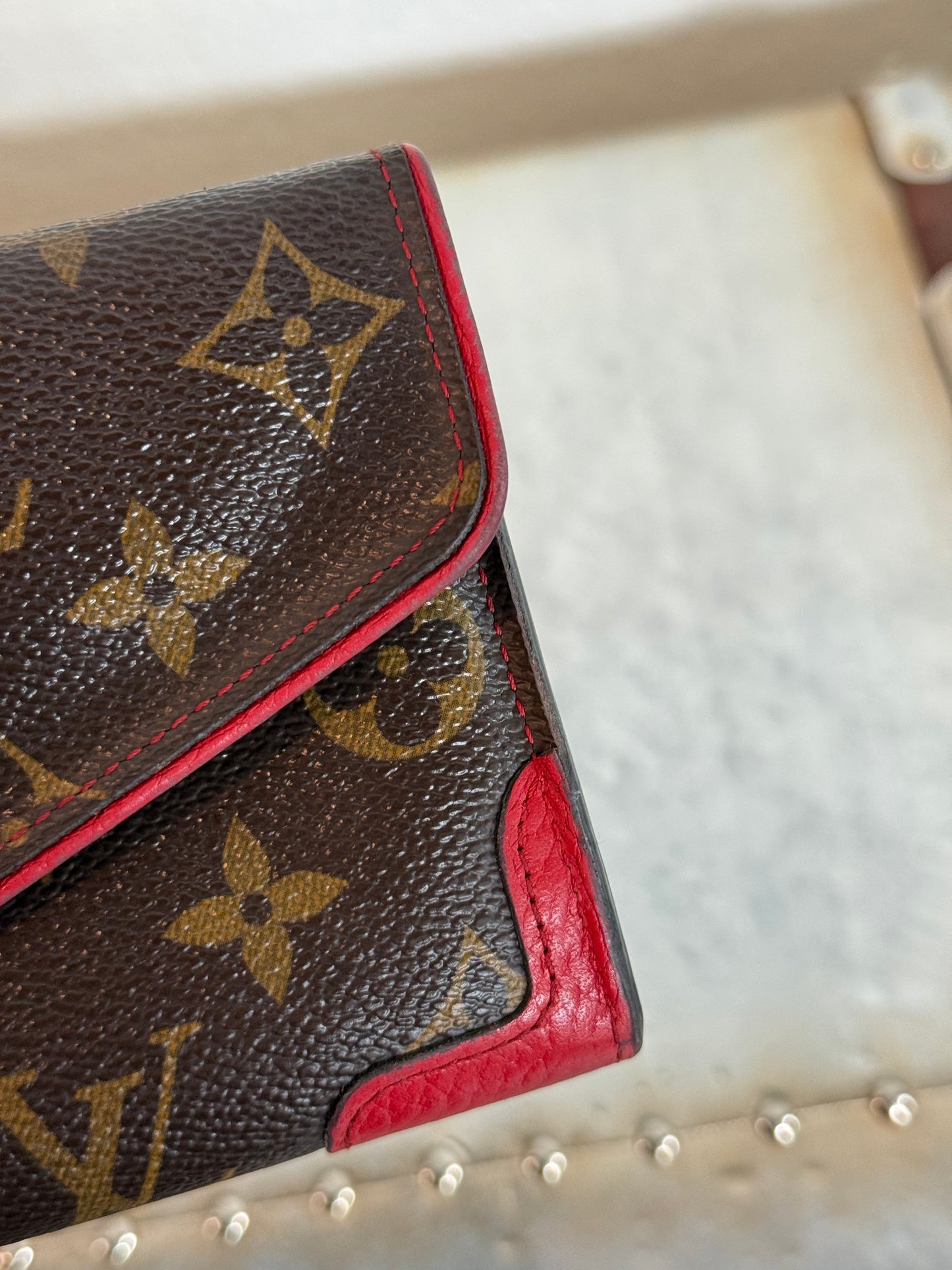 Pre-owned Authentic Louis Vuitton Monogram Sarah Retiro Long Wallet
