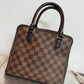 Pre-owned Authentic Louis Vuitton Brera Damier Ebene Handbag