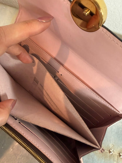 Pre-owned Authentic Louis Vuitton Flore Monogram Long Wallet