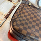Pre-owned Authentic Bastille Damier Ebene Crossbody Bag