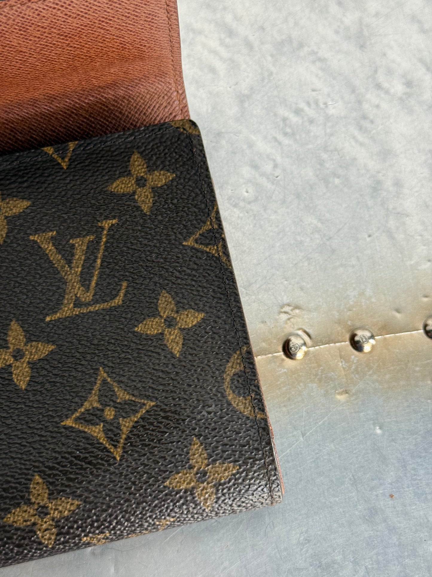 Pre-owned Authentic Louis Vuitton Porte Tresor Etui Papier Monogram Trifold Wallet