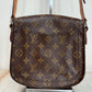 Pre-owned Authentic Louis Vuitton Saint Cloud MM Monogram Shoulder / Crossbody Bag