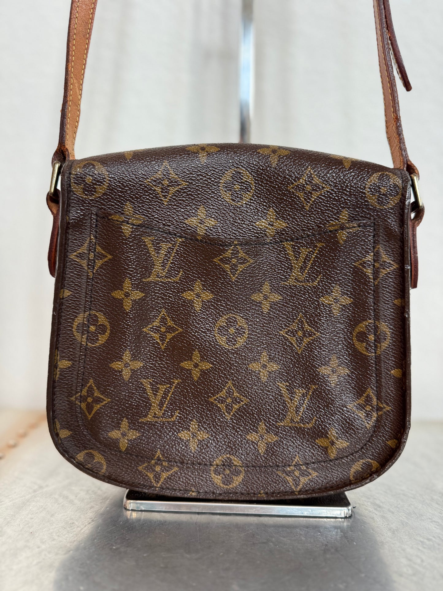 Pre-owned Authentic Louis Vuitton Saint Cloud MM Monogram Shoulder / Crossbody Bag