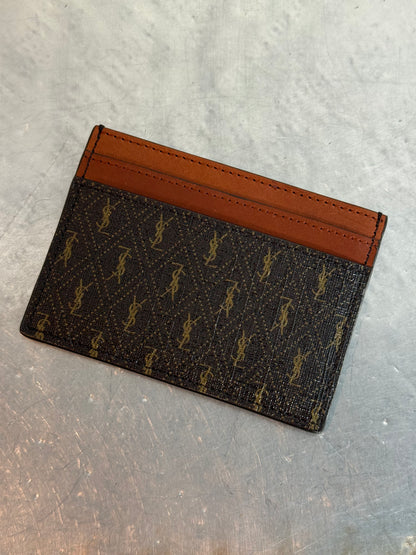 Yves Saint Laurent Canvas Card holder / Card Case / Wallet