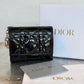 Pre-owned Vintage Christian Dior Patent Cannage Compact Wallet