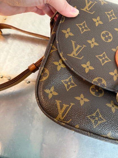 Pre-owned Authentic Louis Vuitton Saint Cloud GM Monogram Crossbody Bag