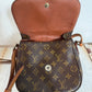 Pre-owned Authentic Louis Vuitton Saint Cloud MM Monogram Shoulder / Crossbody Bag