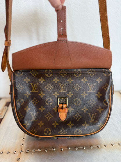 Pre-owned Authentic Louis Vuitton Jeune Fille GM Monogram Crossbody Bag