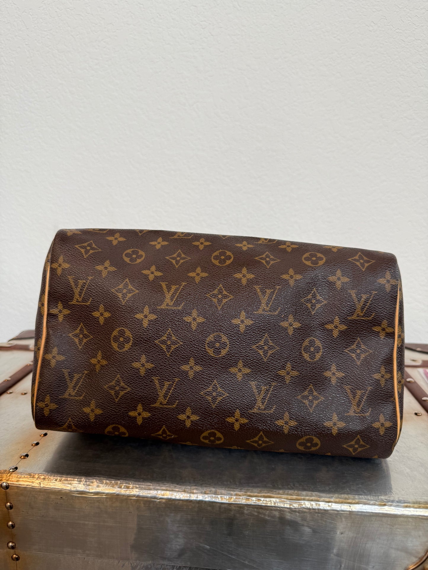 Pre-owned Authentic Louis Vuitton Speedy 30 Monogram Crossbody Bag