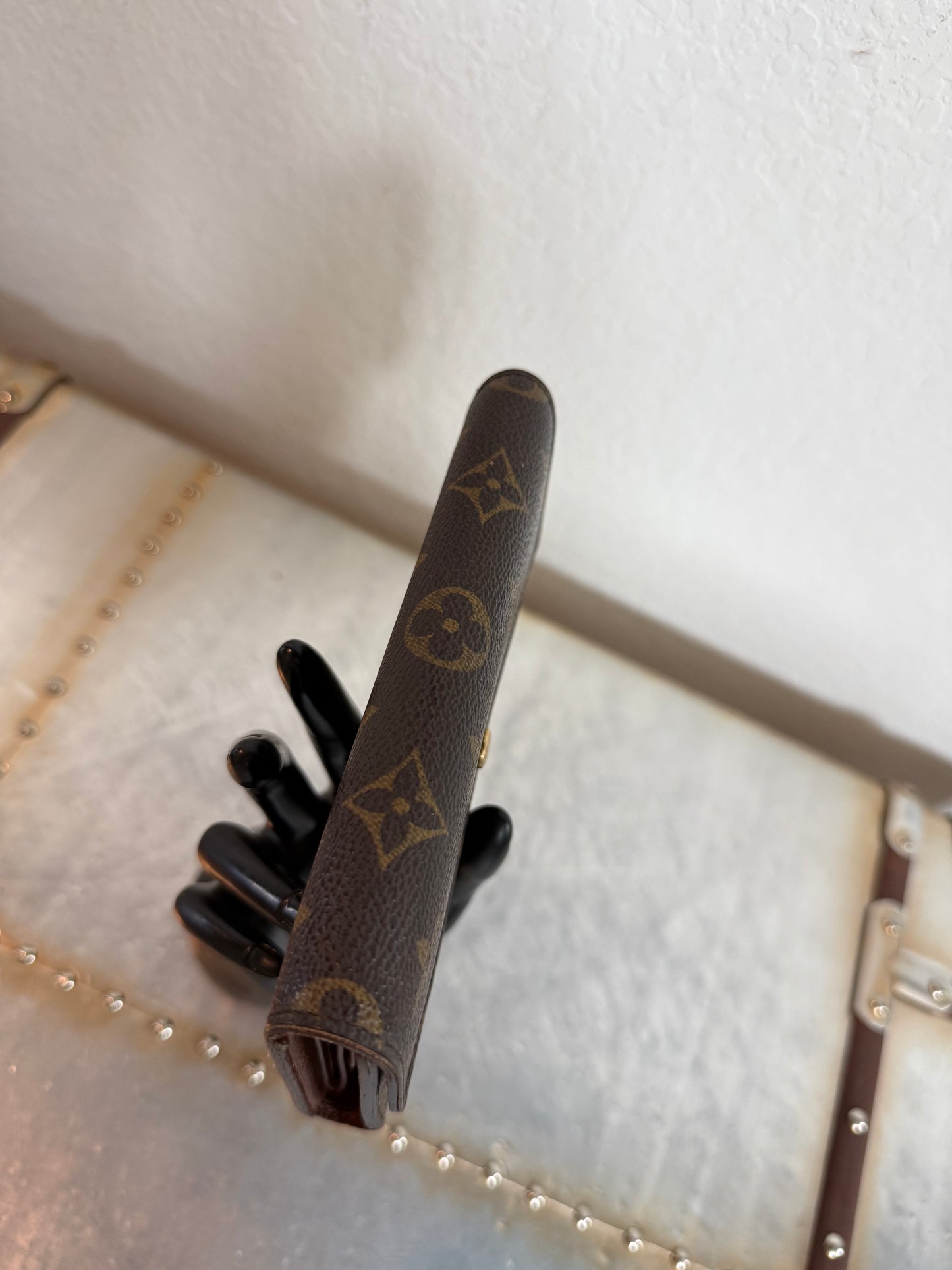 Pre-owned Authentic Louis Vuitton Porte Tresor Etui Papier Monogram Trifold Wallet