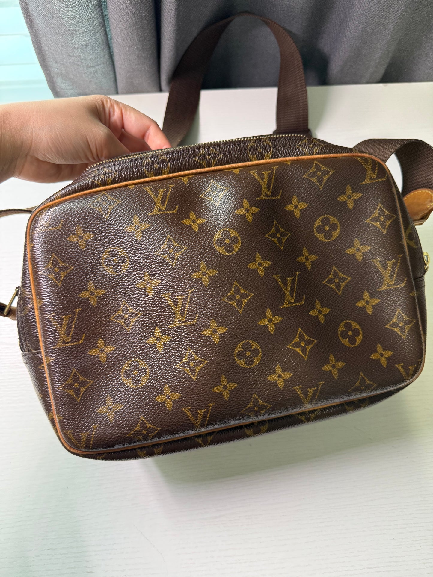 Pre-owned Authentic Louis Vuitton Reporter PM Monogram Shoulder / Crossbody Bag
