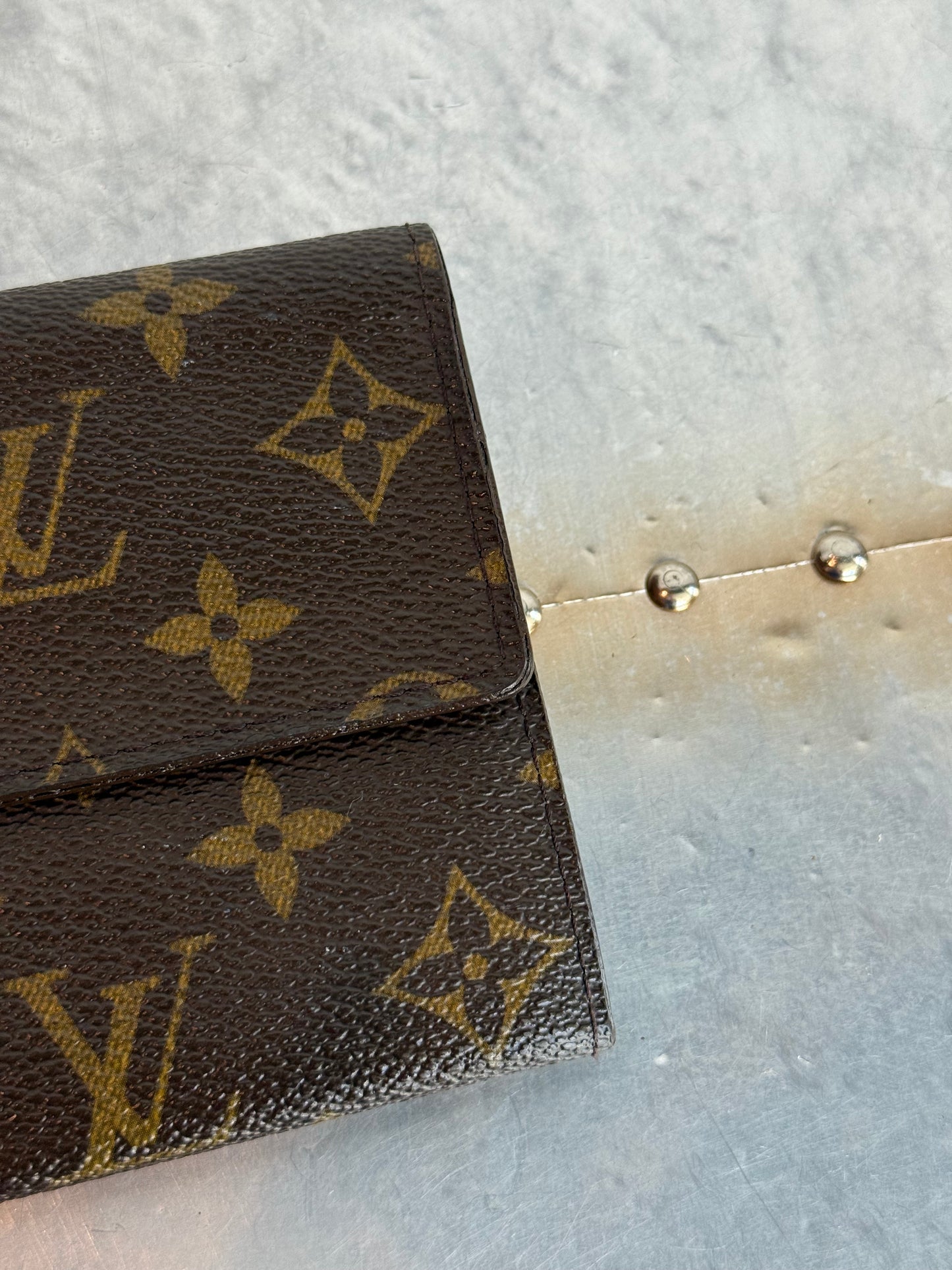 Pre-owned Authentic Louis Vuitton Portefeuille Sarah Monogram Long Wallet