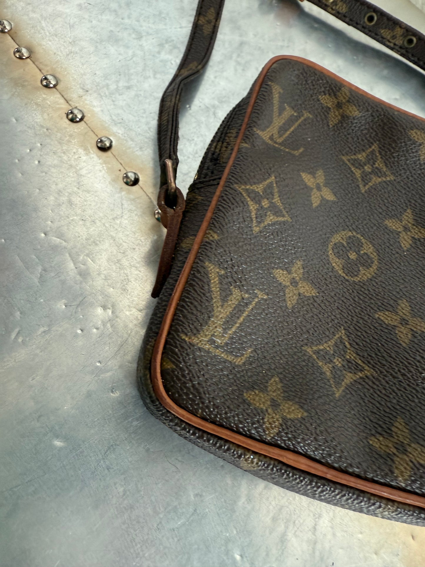 Pre-owned Louis Vuitton Mini Danube Monogram Crossbody Bag