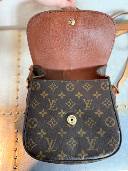 Pre-owned Authentic Louis Vuitton Saint Cloud MM Monogram Crossbody Bag