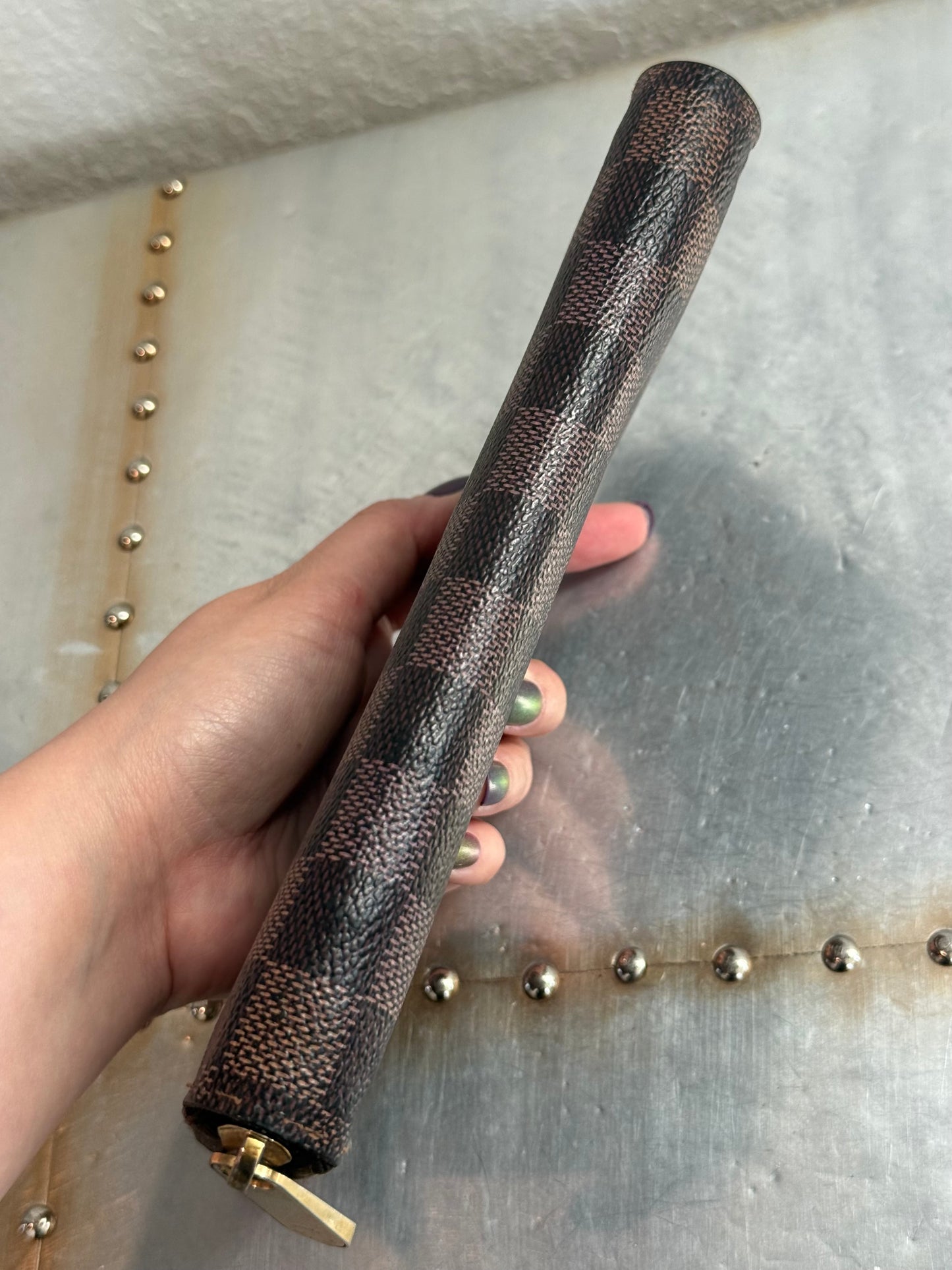 Pre-owned Authentic Louis Vuitton Zippy Damier Ebene Long Wallet