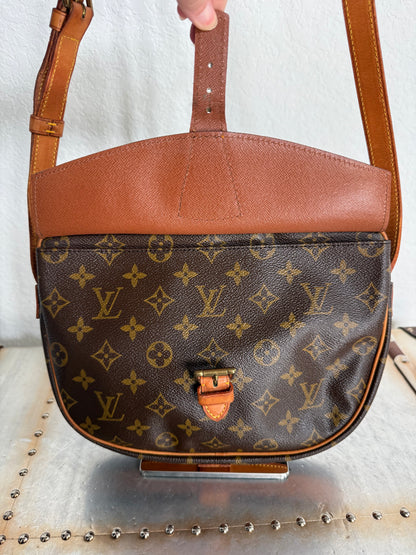 Pre-owned Authentic Louis Vuitton Jeune Fille GM Monogram Crossbody Bag
