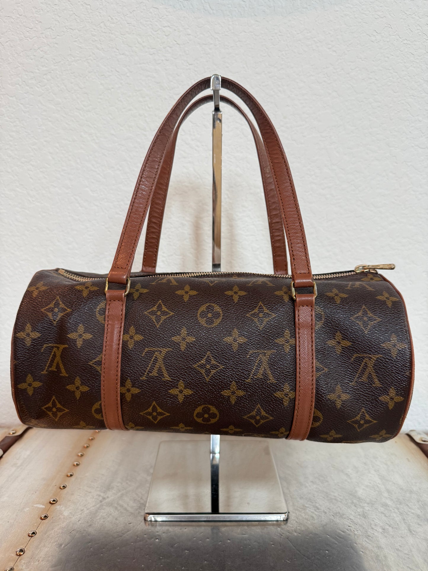 Pre-owned Vintage Authentic Louis Vuitton Papillon 30 Monogram Handbag