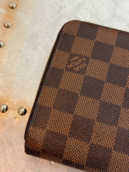 Pre-owned Authentic Louis Vuitton Damier Ebene Zippy Organizer Long Wallet